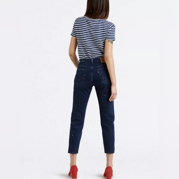 Levi's Denim - Levi’s Wedgie Icon Fit Jeans in Intergalactic Dark With White Size 30